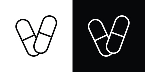Capsules icon. Graphic Design vector icon. Ui Ux Icons