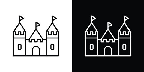 Fototapeta premium Castle icon. Graphic Design vector icon. Ui Ux Icons