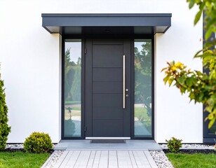 front door of a modern house
