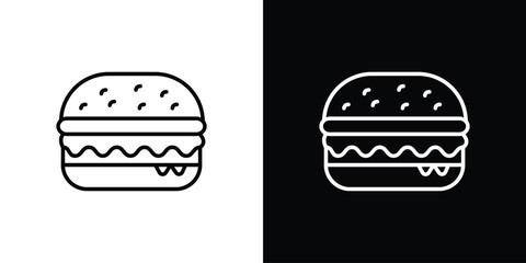 Cheese burger icon. Graphic Design vector icon. Ui Ux Icons