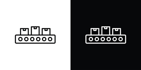 Conveyor belt icon. Graphic Design vector icon. Ui Ux Icons
