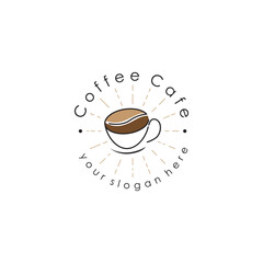 Simple Design Coffee Shop Vector Illustration