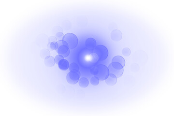 Blue lens flare PNG background