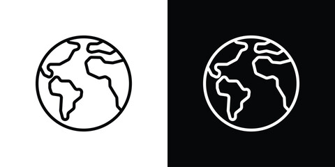 Earth icon. Graphic Design vector icon. Ui Ux Icons
