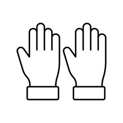 Gloves thinline icon , vector, pixel perfect, illustrator file 
