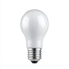 White light bulb isolated on white background