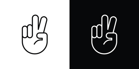Hand scissors icon. Graphic Design vector icon. Ui Ux Icons
