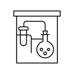 Laboratory thinline icon , vector, pixel perfect, illustrator file 
