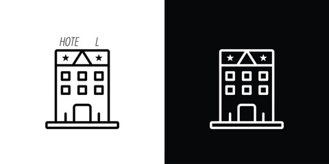 hotel icon. Graphic Design vector icon. Ui Ux Icons