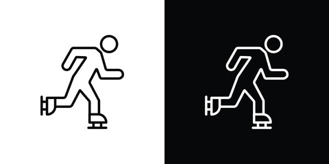 Ice skate icon. Graphic Design vector icon. Ui Ux Icons