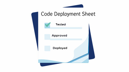 Code Deployment Checklist Software Testing Approval Process and Deployment Status Tracking Project Management Workflow