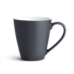 Dark gray mug isolated on white background