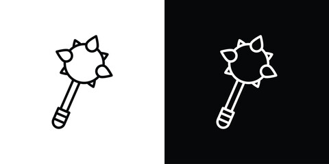 Mace icon. Graphic Design vector icon. Ui Ux Icons