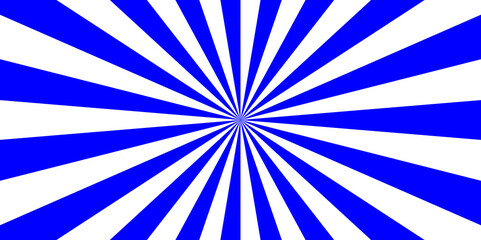 Abstract ray beam blue sunburst background