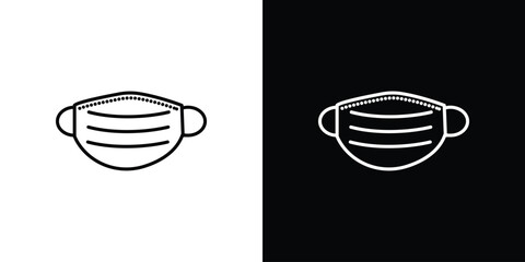 Mask face icon. Graphic Design vector icon. Ui Ux Icons