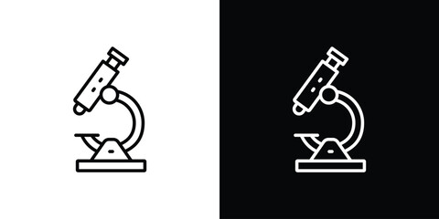Microscope icon. Graphic Design vector icon. Ui Ux Icons