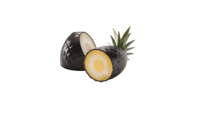 Exotic Pineapple: Dark Skin with Creamy White Inside Wonders