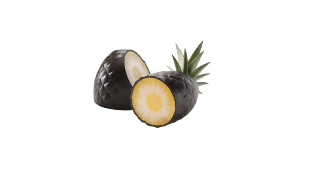 Exotic Pineapple: Dark Skin with Creamy White Inside Wonders