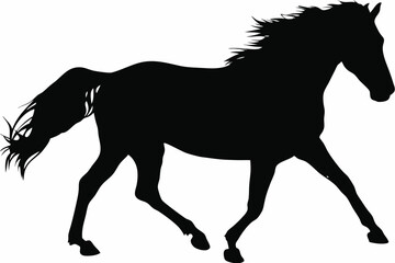 Horse Galloping Silhouette
