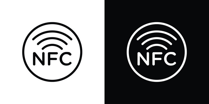 NFC icon. Graphic Design vector icon. Ui Ux Icons
