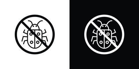 No Bug icon. Graphic Design vector icon. Ui Ux Icons