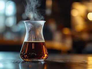 Crafting slow drip cold brew coffee glass carafe setup cozy home atmosphere warmth and aroma unleashed inviting ambiance