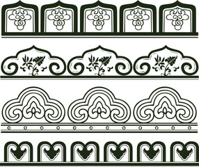 Beautiful flower art and mandala vector design