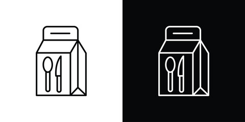 Paper bag icon. Graphic Design vector icon. Ui Ux Icons