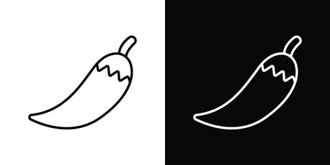 Pepper icon. Graphic Design vector icon. Ui Ux Icons