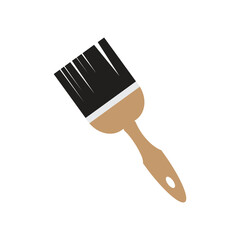 paint brush logo icon illustration flat
