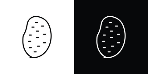 Potato icon. Graphic Design vector icon. Ui Ux Icons