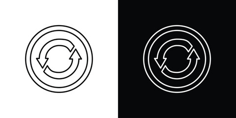 Repeat icon. Graphic Design vector icon. Ui Ux Icons