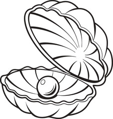 Cute cartoon vector illustration of sea animal patterns including fish, seashells, and snails