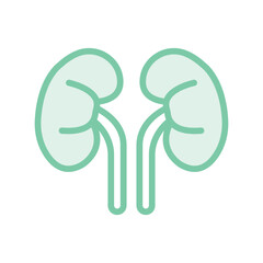 Human Kidneys duotone line icon , vector, pixel perfect, illustrator file 
