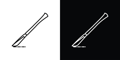 Scalpel path icon. Graphic Design vector icon. Ui Ux Icons