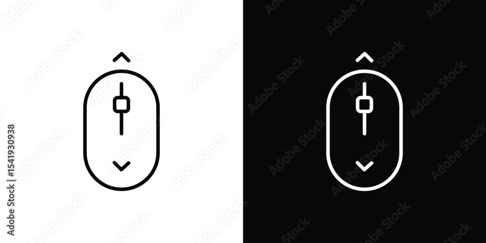 Fototapete Scroll down computer mouse icon. Graphic Design vector icon. Ui Ux Icons