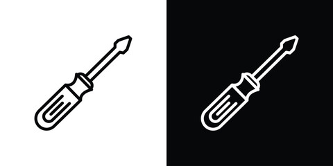 Screwdriver icon. Graphic Design vector icon. Ui Ux Icons