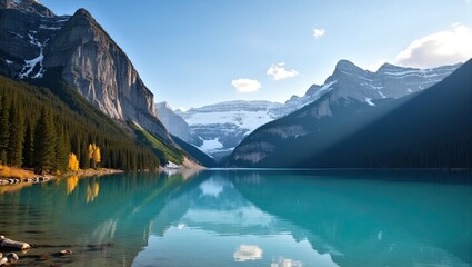 Naklejka premium lake louise banff national park canada