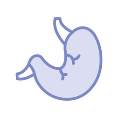 Obraz premium Stomach duotone line icon , vector, pixel perfect, illustrator file 
