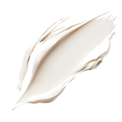 Creamy Swirl of Beauty Product on Black Background,