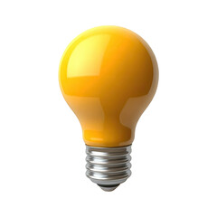 Yellow light bulb idea innovation inspiration creative thinking bright solution energy efficient lighting design
