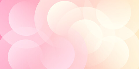 Minimalist banner background, pastel colorful, pink and yellow gradations eps10