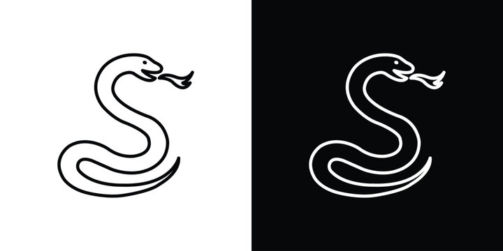 Snake icon. Graphic Design vector icon. Ui Ux Icons
