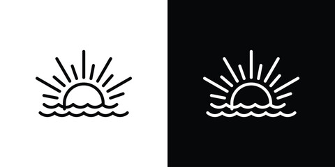 Sunrise icon. Graphic Design vector icon. Ui Ux Icons