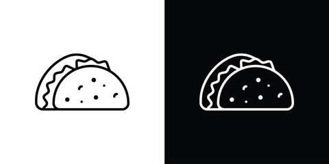 Taco icon. Graphic Design vector icon. Ui Ux Icons