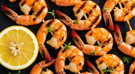 Grilled Shrimp Swirls with Citrus Zest: Elegant Seafood Presentation