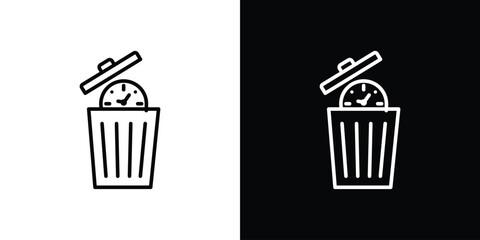 Time waste icon. Graphic Design vector icon. Ui Ux Icons