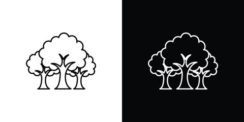 Trees icon. Graphic Design vector icon. Ui Ux Icons