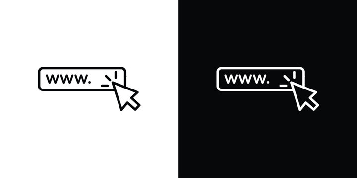 Url icon. Graphic Design vector icon. Ui Ux Icons