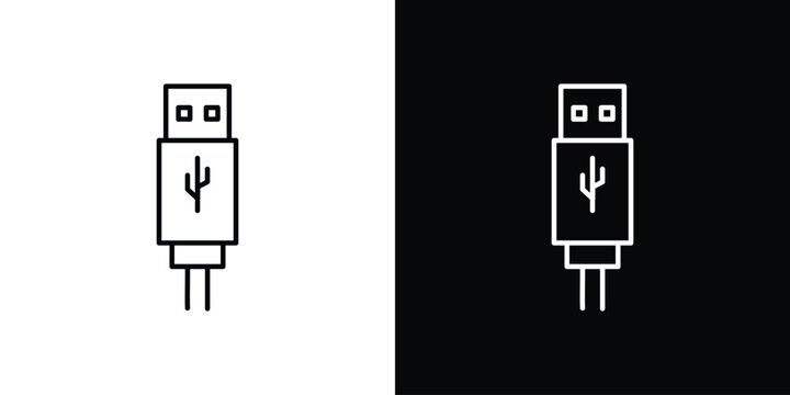 USB icon. Graphic Design vector icon. Ui Ux Icons